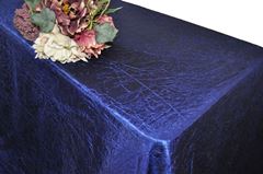 Picture of Table Cloth 90X132 - Navy (Crushed Taffeta Rectangle)