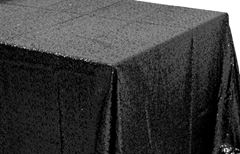 Picture of Table Cloth 90X132 - Black (Glitz sequin Rectangle)