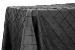 Picture of Table Cloth 90X156 - Black (Pintuck Taffeta Rectangle)