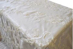 Picture of Table Cloth 90X156 - Ivory (Ribbon Taffeta Rectangle)