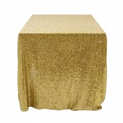 Picture of Table Cloth 90X132 - Gold (Sequin Rectangle)