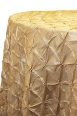 Picture of Table Cloth 120 - Champagne (Pinched wheel Round)