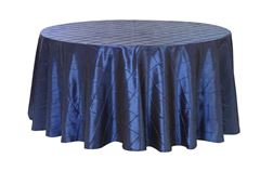 Picture of Table Cloth 120 - Navy (Pintuck Taffeta )