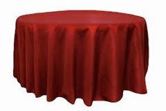 Picture of Table Cloth 120 - Apple Red (Poly Round)