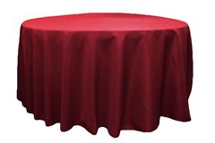Picture of Table Cloth 120 - Burgundy (Poly Round C)