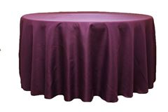 Picture of Table Cloth 132 - Eggplant (Poly Round)