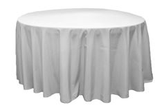 Picture of Table Cloth 108 - Silver Gray (Poly Round)