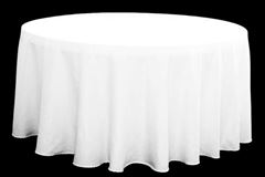 Picture of Table Cloth 108 - White (Poly Round)