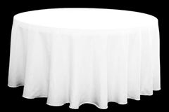 Picture of Table Cloth 90 - White (Poly Round)