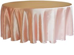 Picture of Table Cloth 90 - Apricot/Peach (Satin Round)
