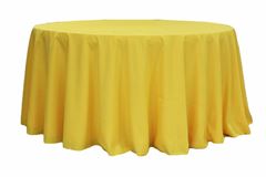 Picture of Table Cloth 120 - Canary Yellow  (Poly Round)